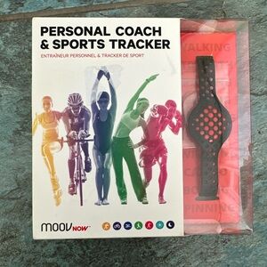 Moov Now Fitness Black Personal Coach & Sports Tracker Sleep Monitor NIB